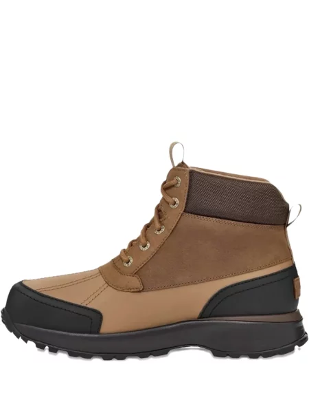Botine Ugg cu șireturi din dantelă maro