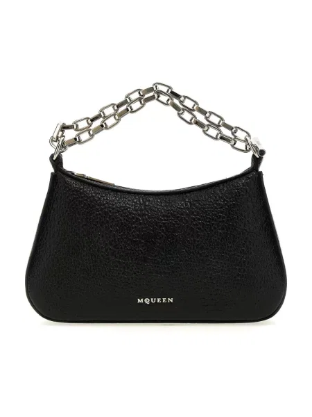 Torebka Alexander Mcqueen skórzana czarna