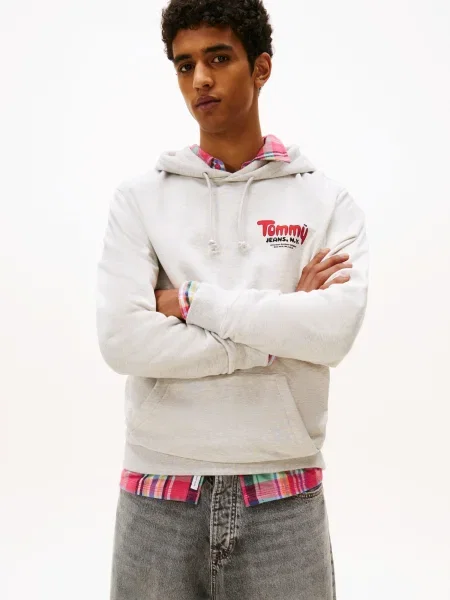 Majica Tommy Jeans siva