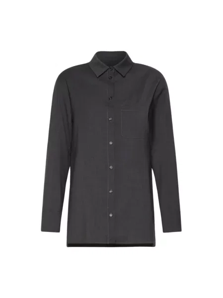 Koszula Max Mara wełniana szara
