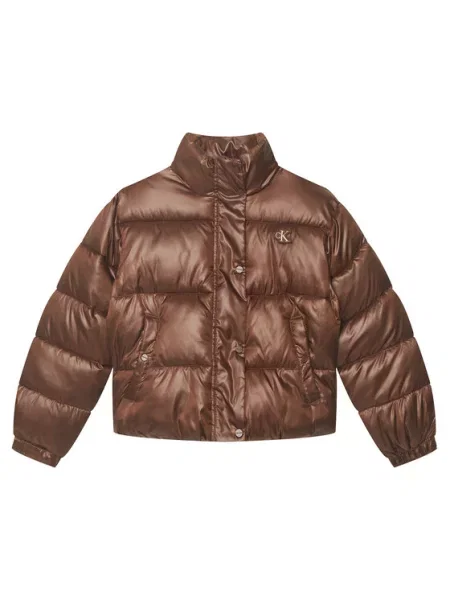 Bunda pro přechodné období Calvin Klein Jeans hnědá