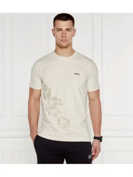 BOSS GREEN Tricou Jagged bej
