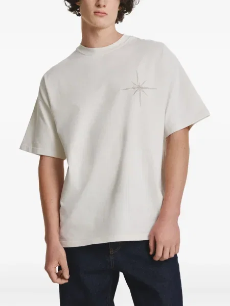 Tricou Irina Voinea cu broderie alb