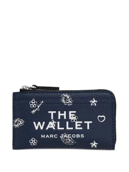 Portofel Marc Jacobs din piele albastru