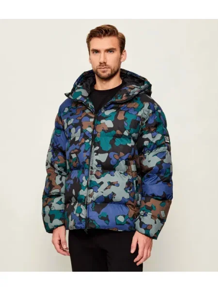 Emporio Armani geacă de iarna verde