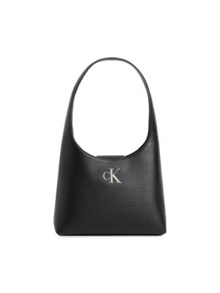 Calvin Klein Jeans Geantă Minimal Monogram Shoulder Bag T negru