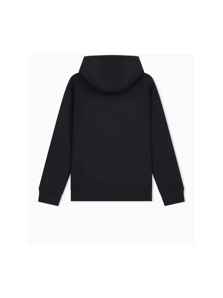 Bluza z kapturem Armani Exchange z kapturem czarna