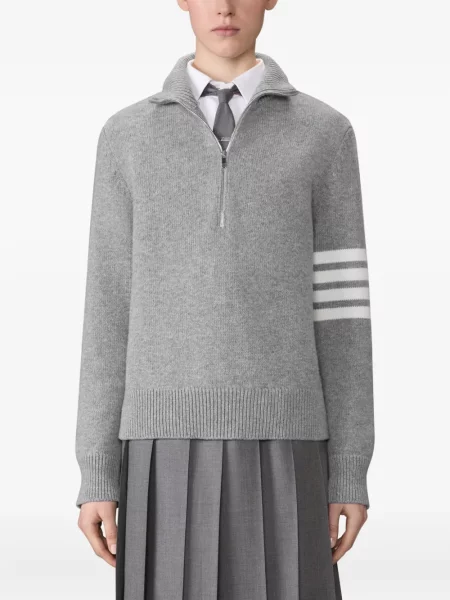 Pulover Thom Browne cu dungi gri