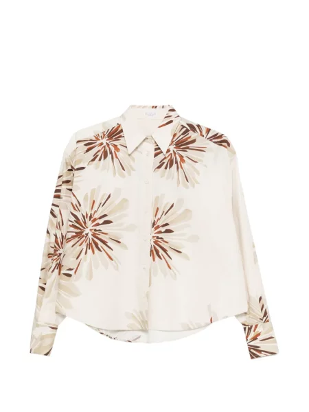 Cămașă Brunello Cucinelli cu model floral cu imagine