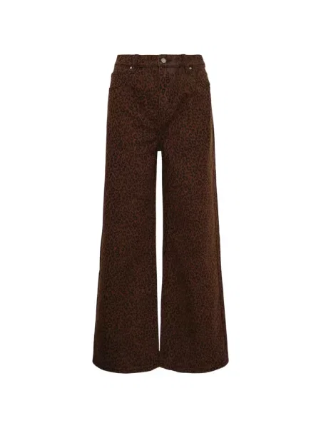Blugi Rally Movement cu imagine cu model leopard maro