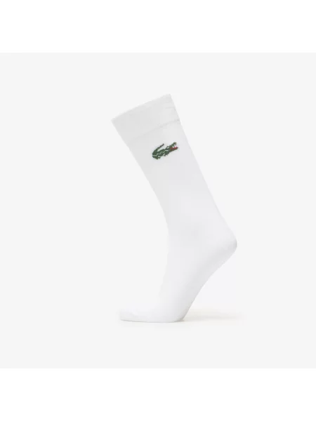Șosete Lacoste Crew Sock White alb