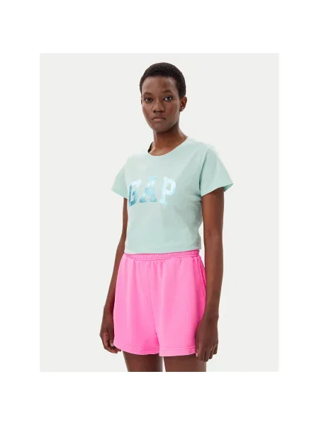 Gap T-Shirt Regular Fit πράσινο