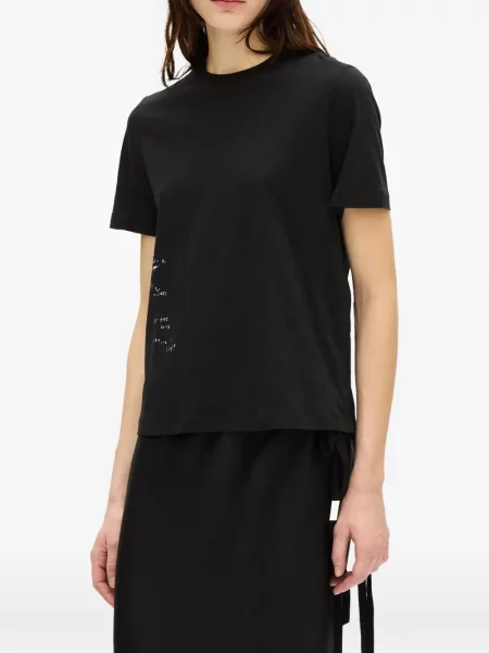 Tricou Ann Demeulemeester cu imagine negru