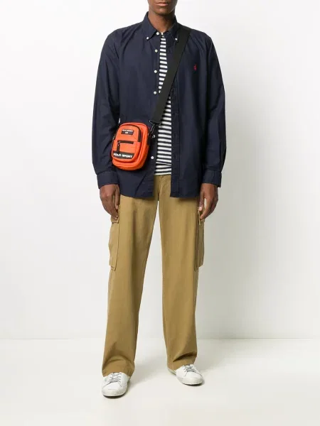 Košile Polo Ralph Lauren s límečkem s knoflíky červená