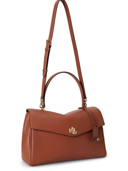 Lauren Ralph Lauren kabelka dámska kožená hnedá