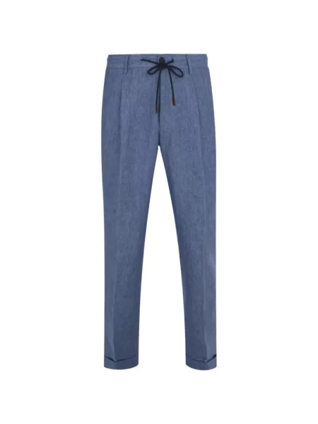 Pantaloni Gran Sasso cu cordon albastru