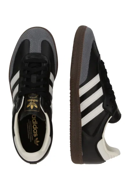 ADIDAS ORIGINALS Nízke tenisky SAMBA farby bahna biela čierna