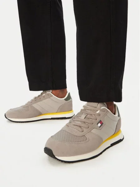Tenisice Tommy Jeans Tj Runner Flag Mix bež