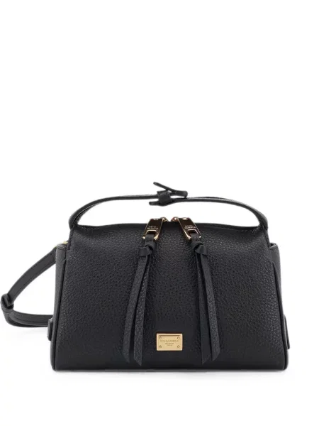 Geantă Dolce & Gabbana cu autograf negru
