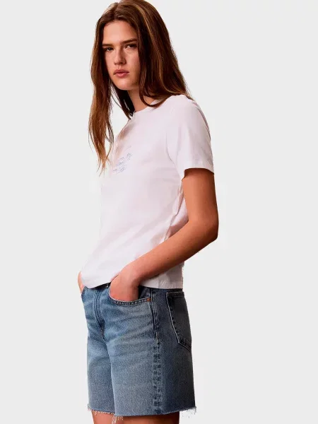 Класична футболка Calvin Klein Jeans біла