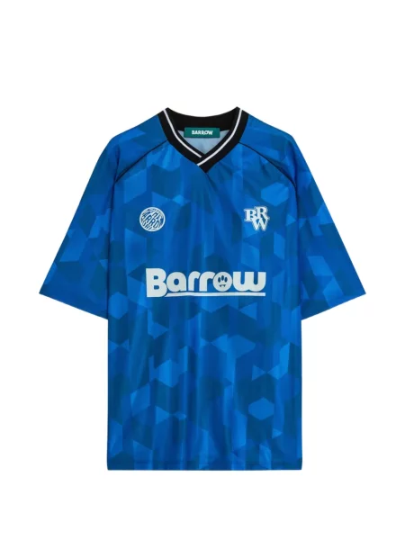 Тениска Barrow с принт синьо