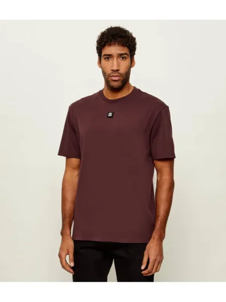 HUGO Tricou Dalile | regular fit bordo