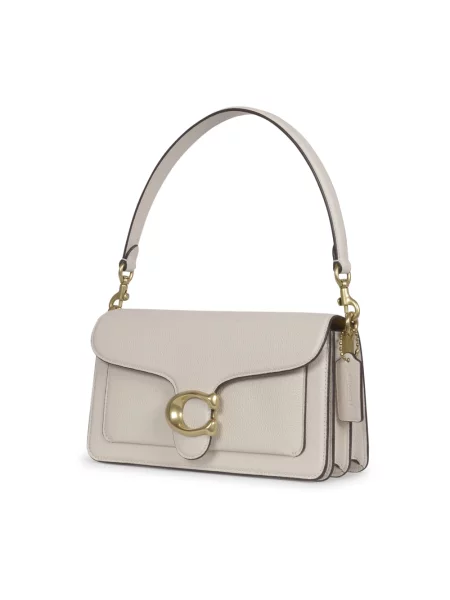Coach torebka skórzana Tabby 26 beżowy biała