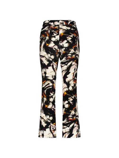 Pantaloni Ellery cu imagine cu imprimeu abstract negru