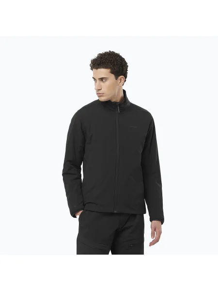 Мъжко хибридно яке Salomon Mountain Flex deep black черно