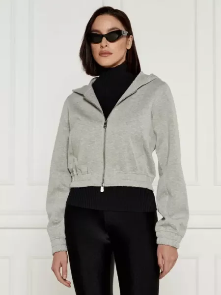 Pinko Hanorac BIRILLO | Cropped Fit gri