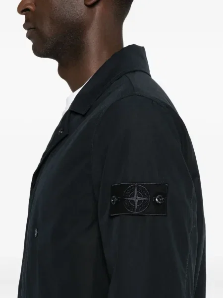 Geacă parka Stone Island cu strasuri albastru