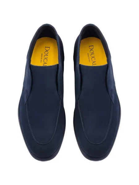 Chiloți Doucal's din piele de căprioară slip-on albastru
