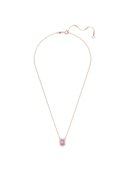 Lniany naszyjnik Swarovski żółty