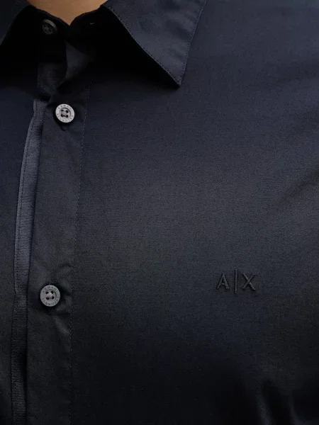 Сорочка Armani Exchange regular класичний комір синій