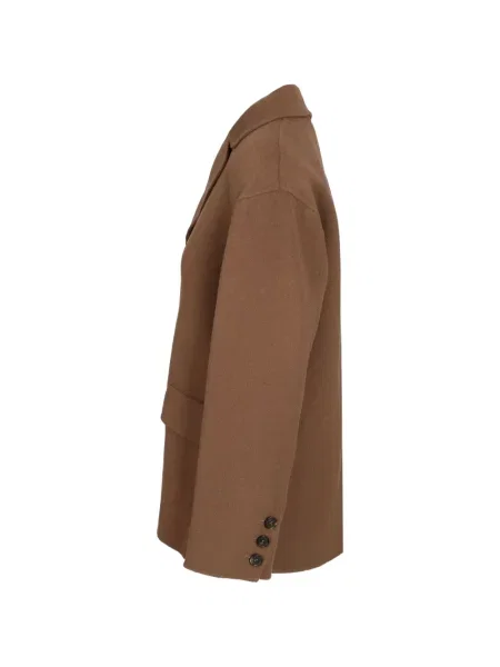 Geacă 's Max Mara de lână cu decolteu în V maro