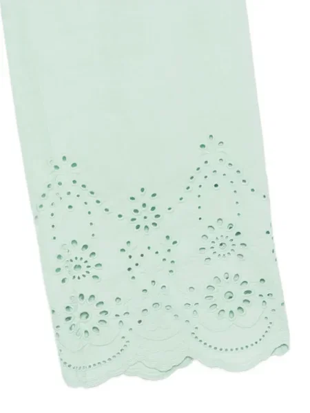 Pantaloni Mc2 Saint Barth cu broderie verde