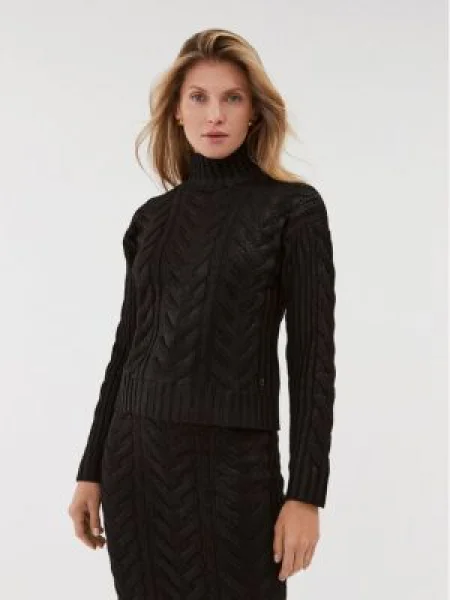 Guess Bluză cu gât Negru