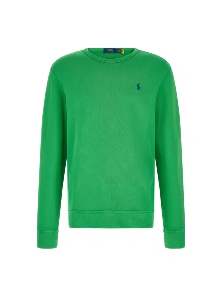 Polo Ralph Lauren Bluzy Mężczyzna L Island Loopback Knit Sweatshirt zielony