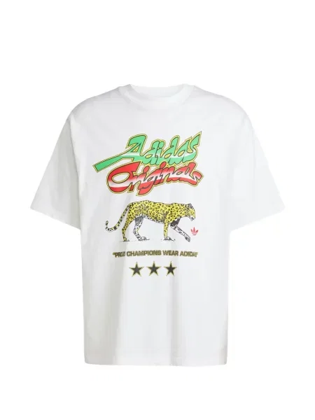 Sală de gimnastică tricou Adidas din jerseu cu model camuflaj alb