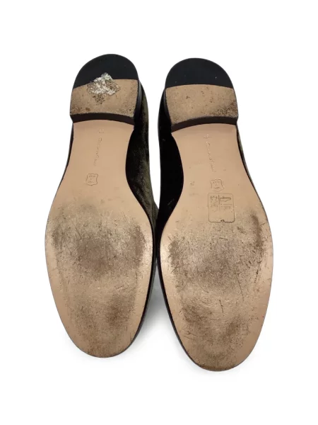 Chiloți Gianvito Rossi de catifea slip-on verde