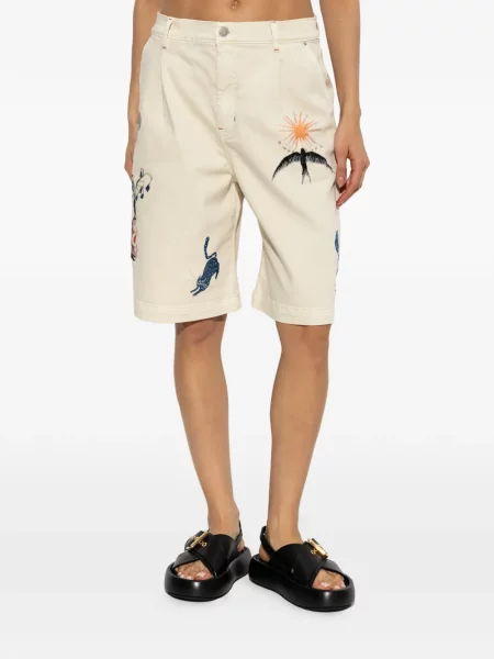 Pantaloni scurți Munthe cu broderie