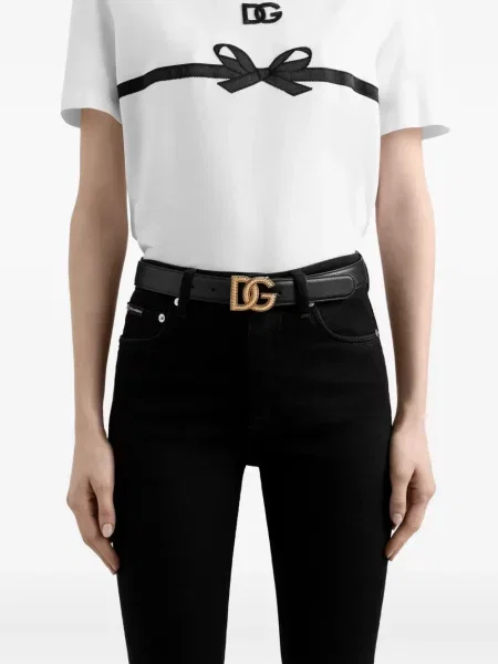 Curea Dolce & Gabbana din piele negru