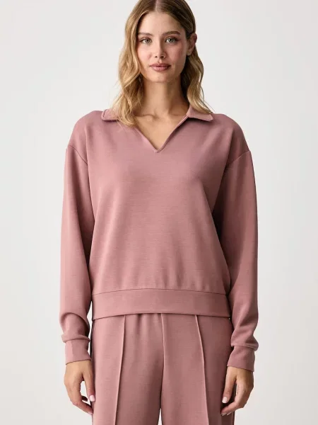 United Colors of Benetton hanorac pentru femei cu modal roz
