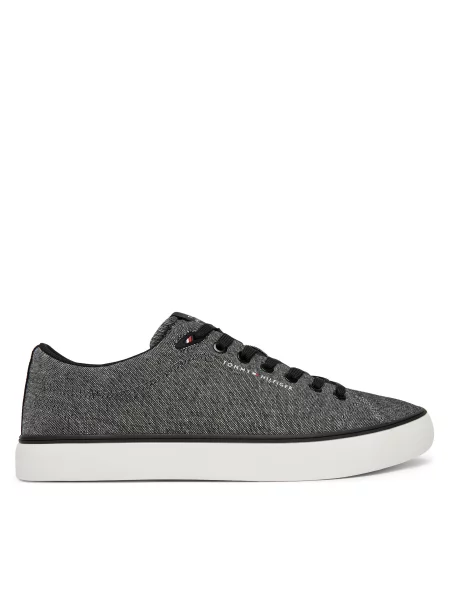 Tenis superge Tommy Hilfiger Th Hi Vulc Core Low Chambray siva