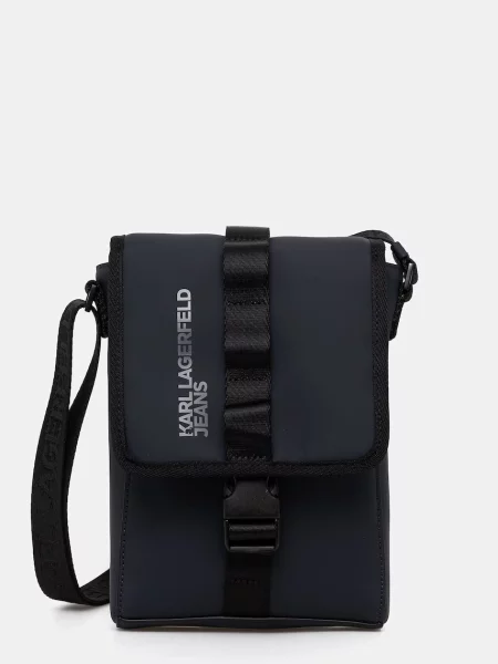 KARL LAGERFELD JEANS Torba za čez ramo temno modra siva