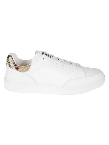 Sneakersy Burberry skórzane białe
