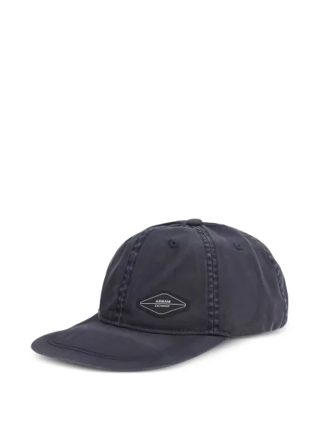 Kšiltovka Armani Exchange s autogramem modrá