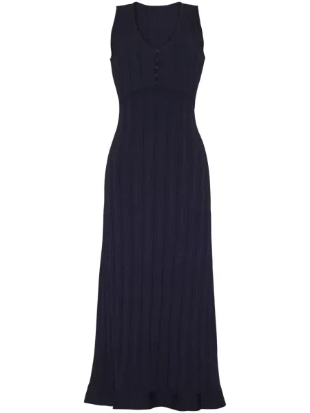 Rochie midi Adam Lippes tricotate negru