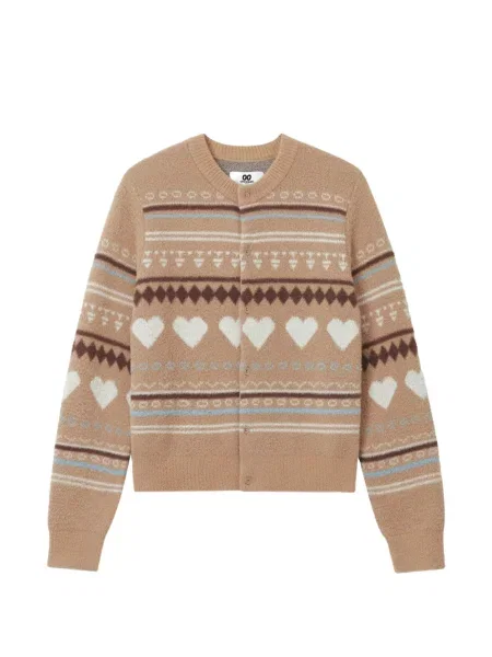 Cardigan Chocoolate cu motiv cu inimi