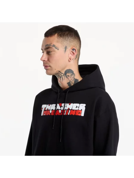 Hanorac cu glugă Thrasher negru